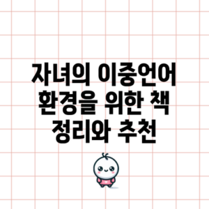 자녀의 이중언어 환경을 위한 책 정리와 추천