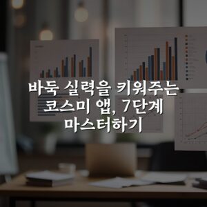 바둑 실력을 키워주는 코스미 앱, 7단계 마스터하기
