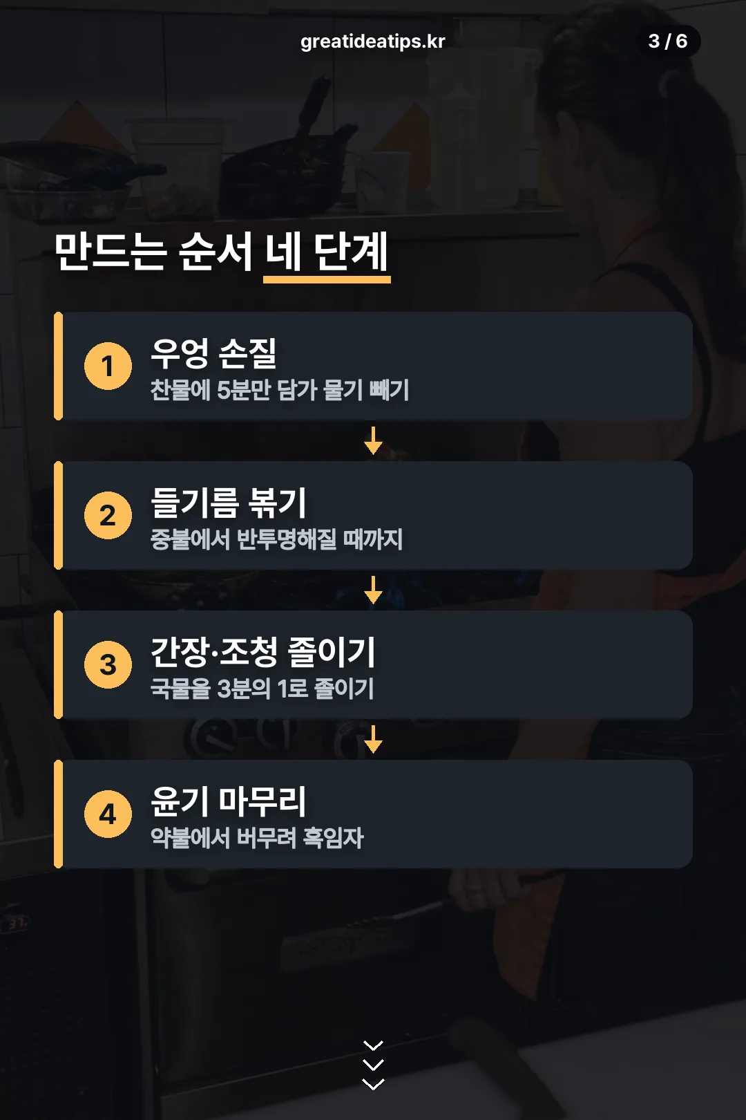 만드는 순서 네 단계