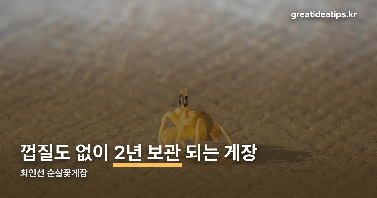 최인선 순살꽃게장 정리 썸네일